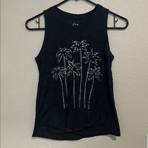 Art Class Black Palm Tree Muscle Tee, Blue Boston Tee & White Muscle Tee set